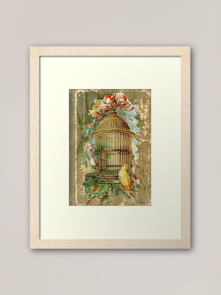 Large Gilded Gold Victorian Bird Cage | Art Board Print