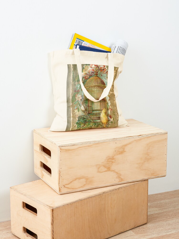 Large Gilded Gold Victorian Bird Cage | Tote Bag