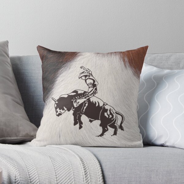 Pillows Western Throw Tulled Leather Floral Print Cowboy Cowgirl Ranch Set  of 2