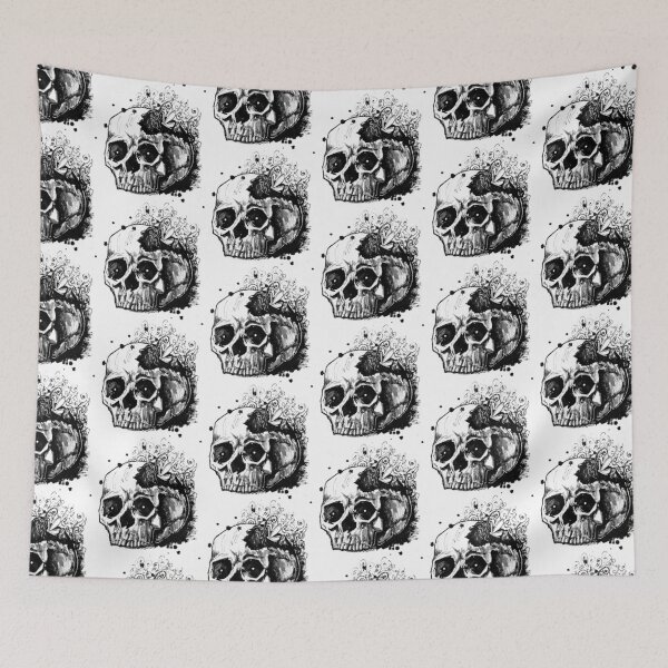 Item preview, Daily Art Challenge Day 2 Mindless Broken Skull  designed and sold by Kristin (Thornton) Barker.