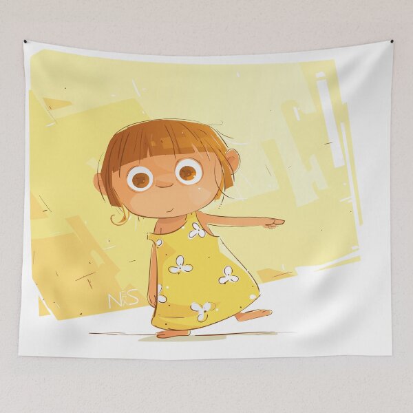 Item preview, Cute Little Girl Pointing designed and sold by Neda Sadreddin.