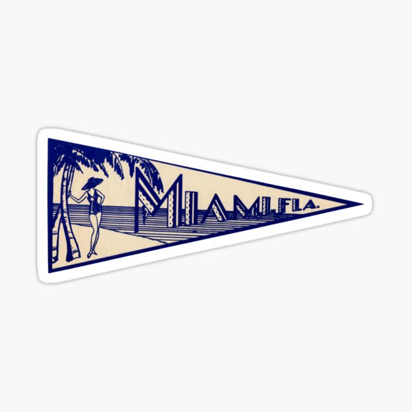 Item preview, 1930's Miami Florida Luggage Label designed and sold by historicimage.