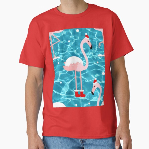 Item preview, ugly christmas santa flamingo xmas designed and sold by Gossip Rag.