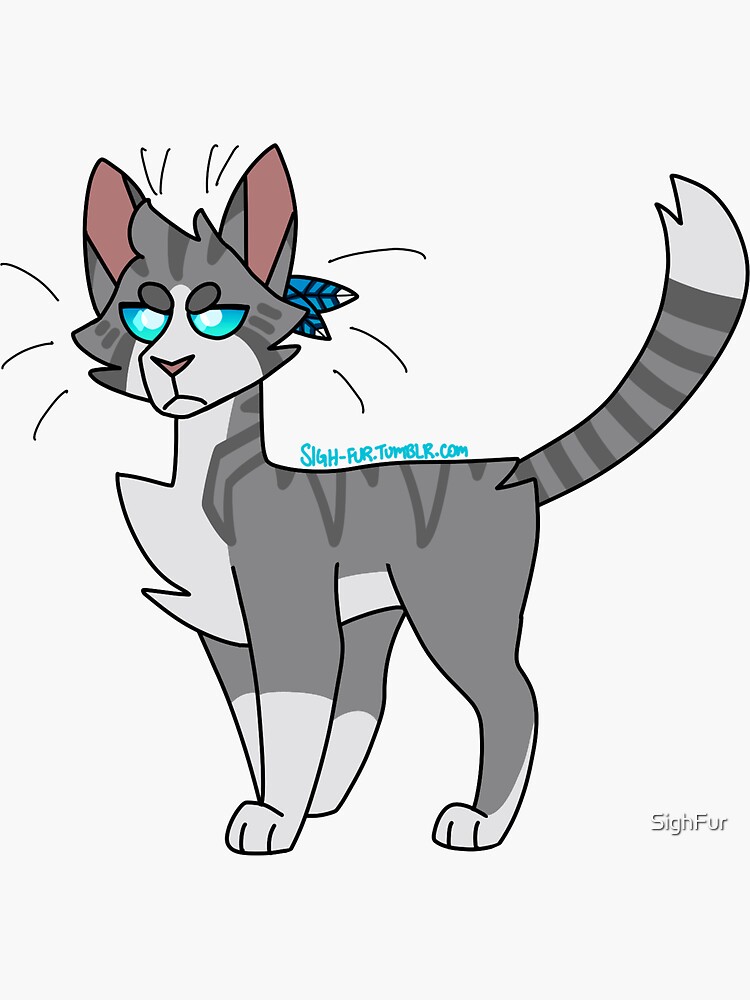 Warriors - Jayfeather Sticker for Sale by SighFur