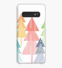 Forest Pine Trees Geometric Pastel Scandinavian Case/Skin for Samsung Galaxy