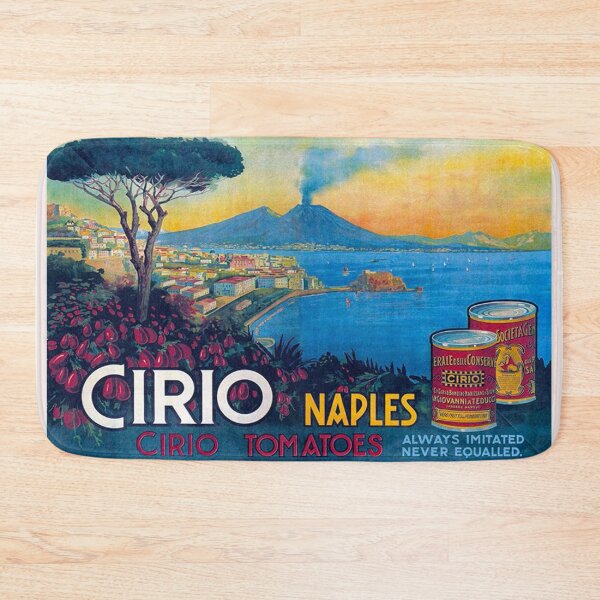 Item preview, Cirio Tomatoes, Naples Italy, Vintage Food Poster designed and sold by vintagevivian.