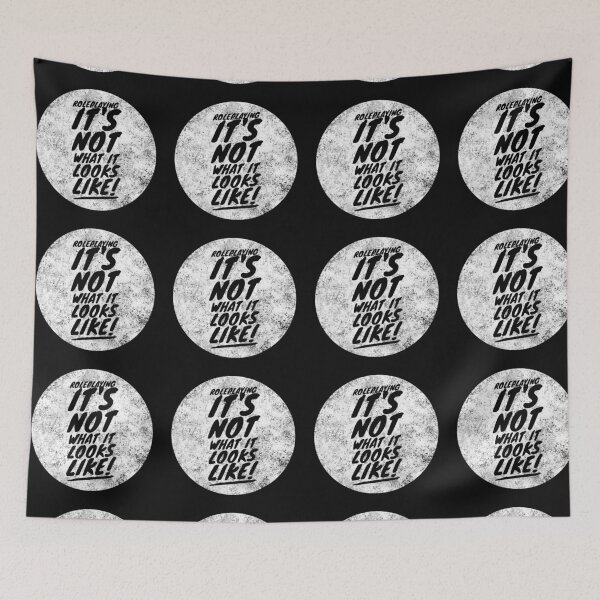 Item preview, Roleplaying: It is not what it looks like! t-shirt and logo design B/W designed and sold by CloudDance.