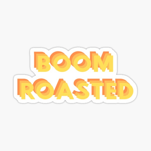 Michael Scott Boom Roasted Bumper Sticker - Official The Office Merc –  Papersalt