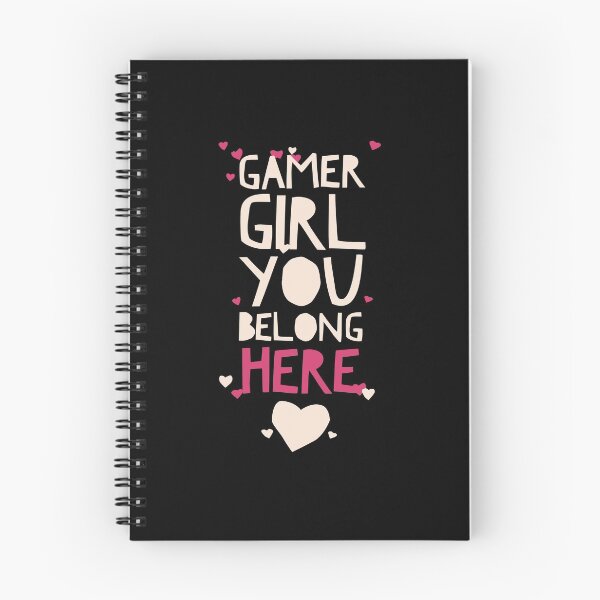 Item preview, Gamer Girl you BELONG HERE! - Fun Con Shirt Logo for Making New Friends Pink/White Hearts designed and sold by CloudDance.
