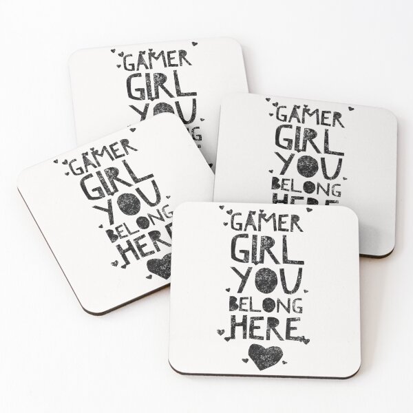 Item preview, Gamer Girl you BELONG HERE! - Fun Con Shirt Logo for Making New Friends Black Logo designed and sold by CloudDance.