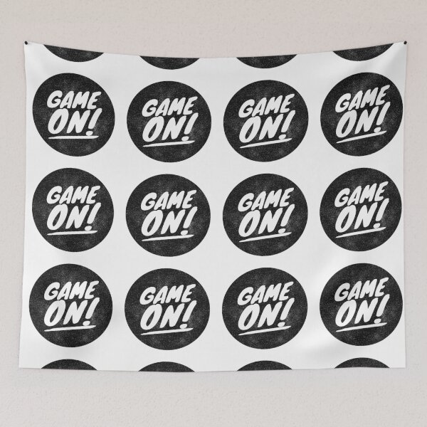 Item preview, Game On! my righteous gamer - fun logo and t-shirt design for gifts and fun! b/w designed and sold by CloudDance.