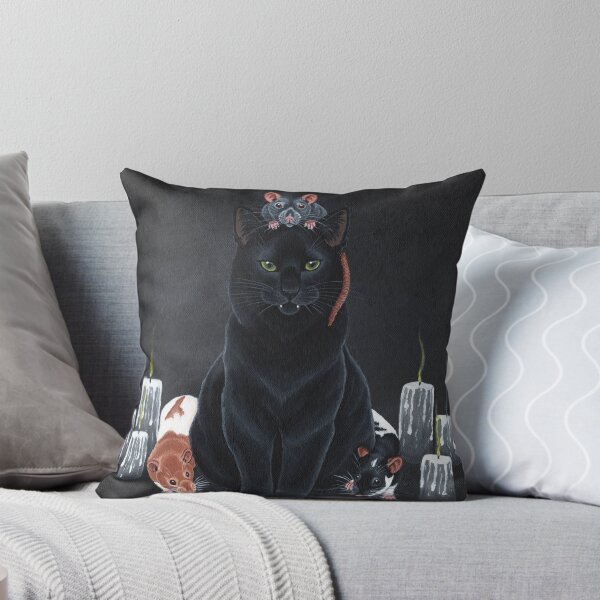 Item preview, Black Cat and Fancy Rats designed and sold by WolfySilver.
