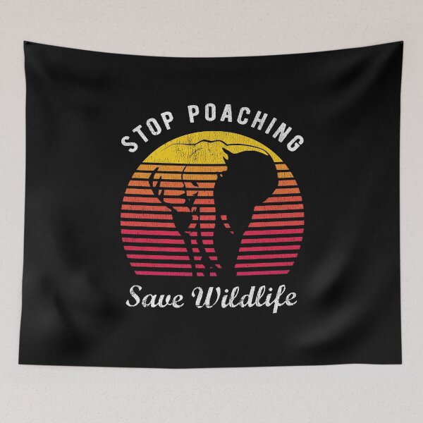 Item preview, Stop Poaching Save Wildlife - Elephant designed and sold by Bangtees.