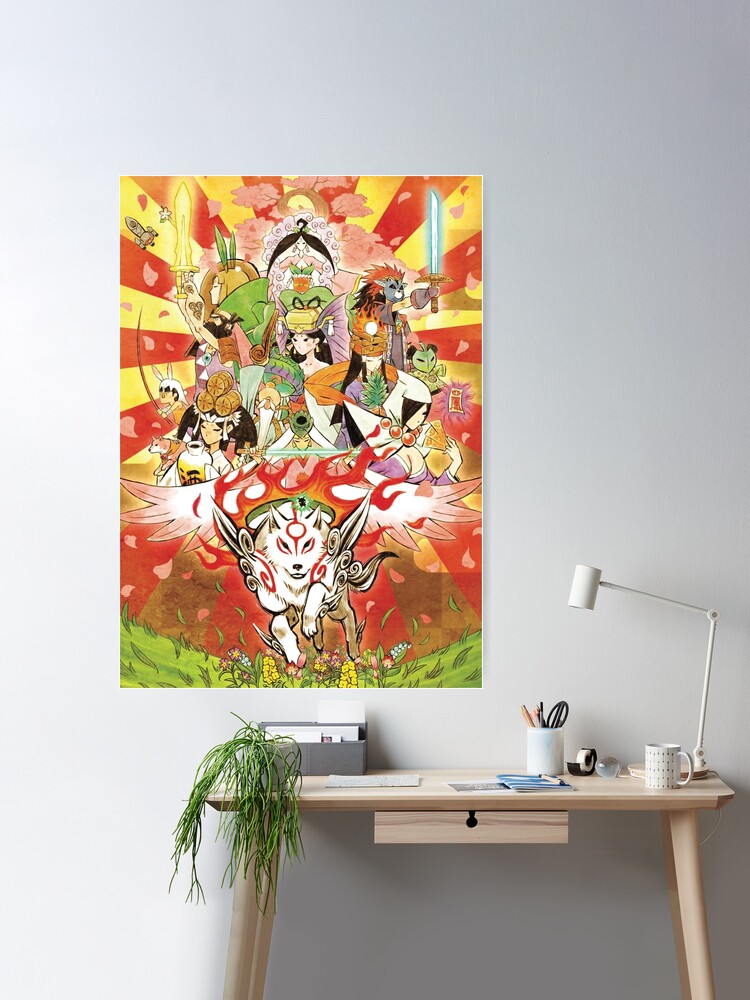 Okami' Poster, picture, metal print, paint by Ocarianya