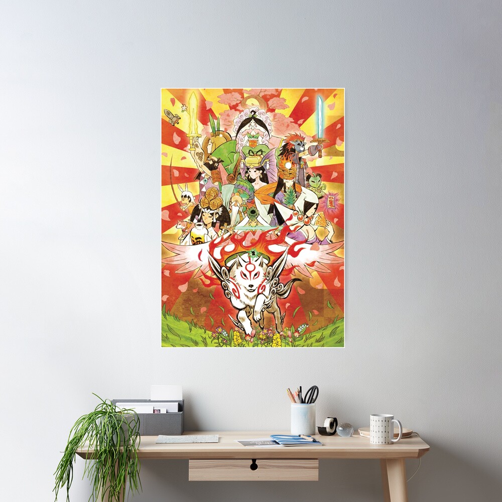 Okami' Poster, picture, metal print, paint by Ocarianya