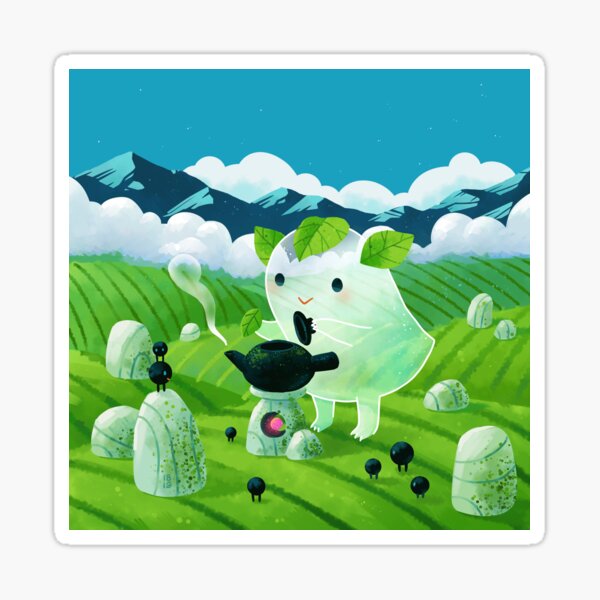 Tea shrine and Tea spirit Sticker