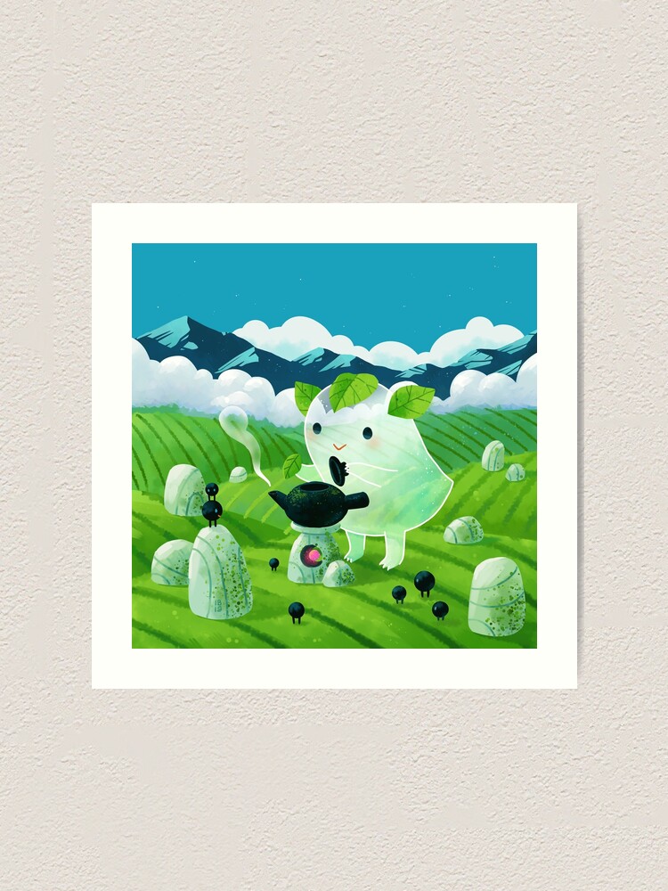 Alternate view of Tea shrine and Tea spirit Art Print