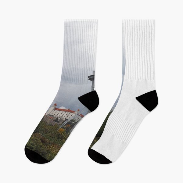 Item preview, New Bridge and castle Bratislava cityscape Slovakia designed and sold by goceris.