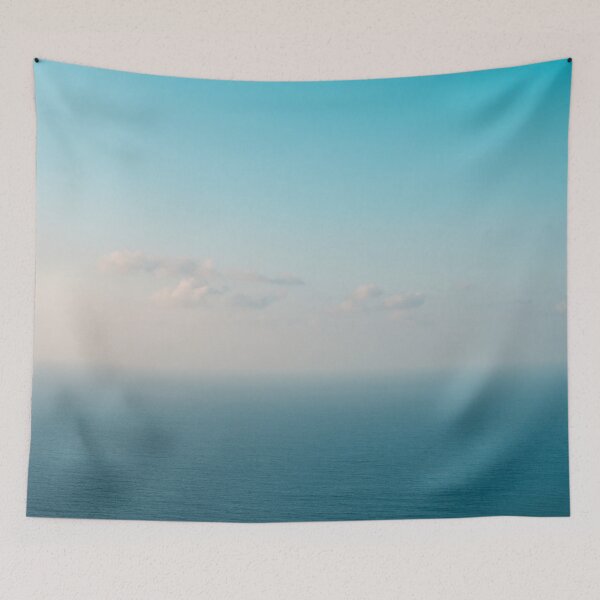 Item preview,  ocean horizon and blue sky and clouds - seascape photography designed and sold by ohaniki.