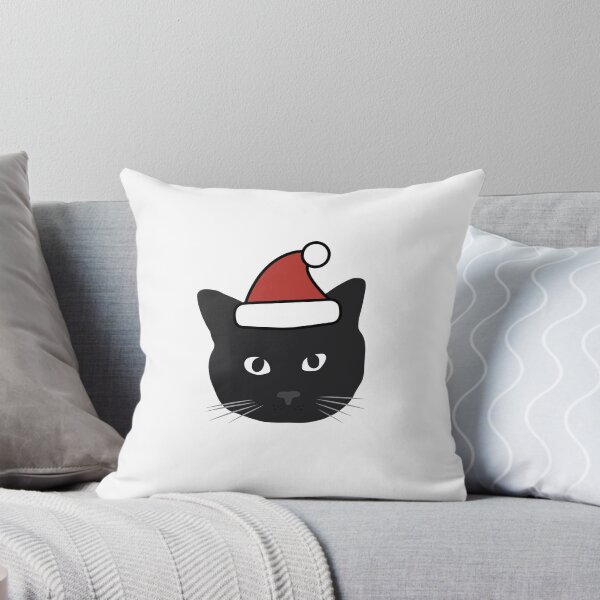Item preview, Christmas black cat designed and sold by MeowMusic.