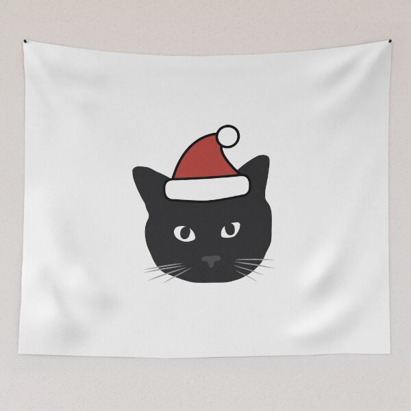 Item preview, Gato negro navideño designed and sold by MeowMusic.