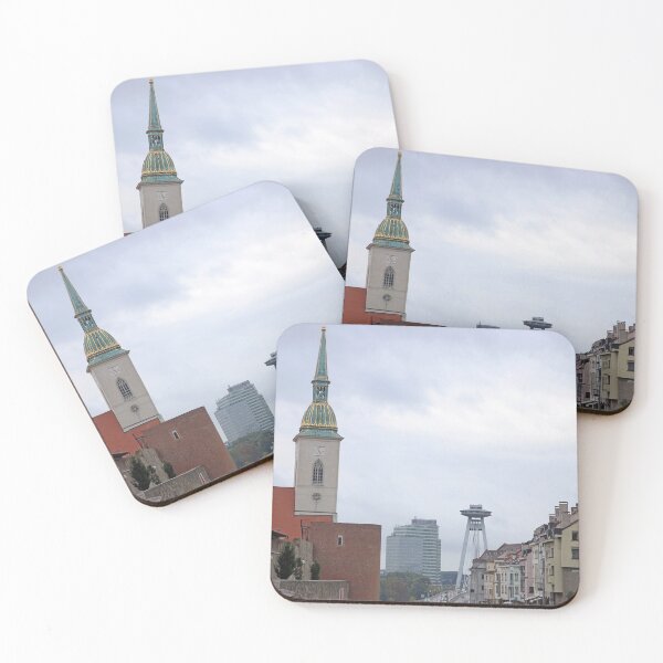 Item preview, Saint Martins Cathedral and New Bridge cityscape Bratislava Slovakia designed and sold by goceris.