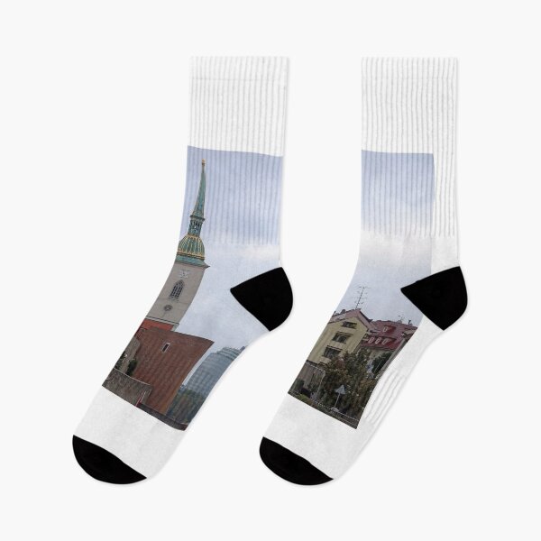 Item preview, Saint Martins Cathedral and New Bridge cityscape Bratislava Slovakia designed and sold by goceris.