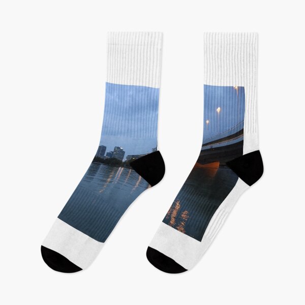 Item preview, Donaucity Vienna skyline on the Danube river at night  designed and sold by goceris.
