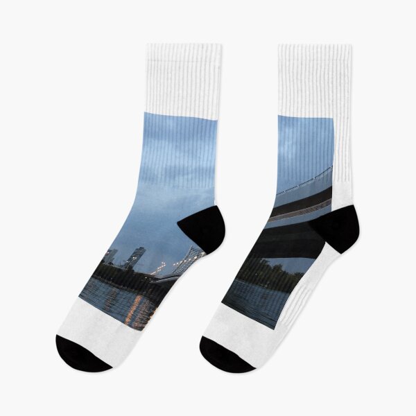 Item preview, Donaucity Vienna skyline on the Danube river at night Austria designed and sold by goceris.