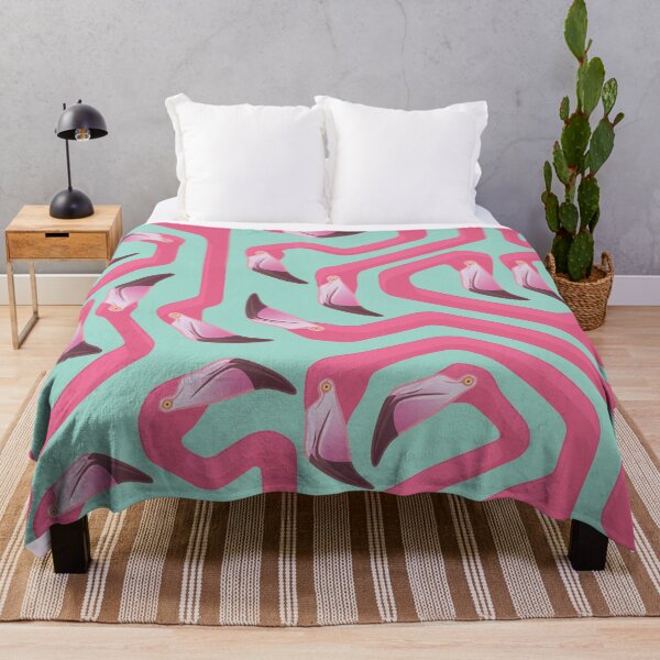Artikelvorschau, Flamingo Maze am Strand Glas Hintergrund. entworfen und verkauft von Iker Paz Studio.