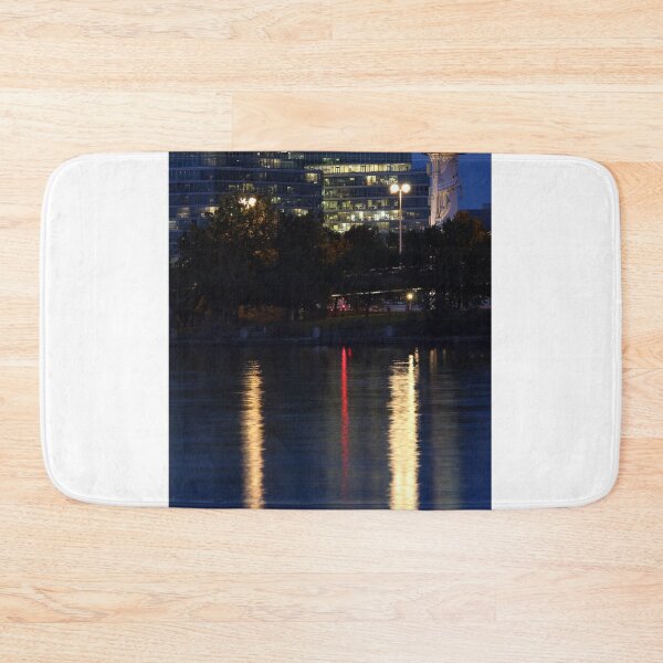 Item preview, Lighthouse and office buildings at the Danube Island in Vienna Austria designed and sold by goceris.