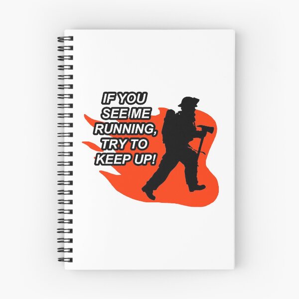 Item preview, Try to keep up; Firefighter; designed and sold by StickerApe.