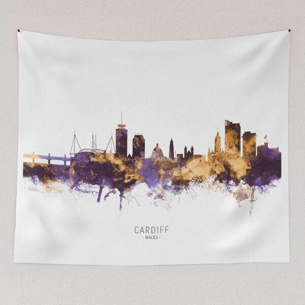 Item preview, Cardiff Wales Skyline designed and sold by ArtPrints.