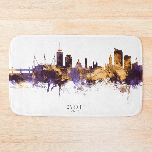 Artikelvorschau, Cardiff Wales Skyline entworfen und verkauft von ArtPrints.