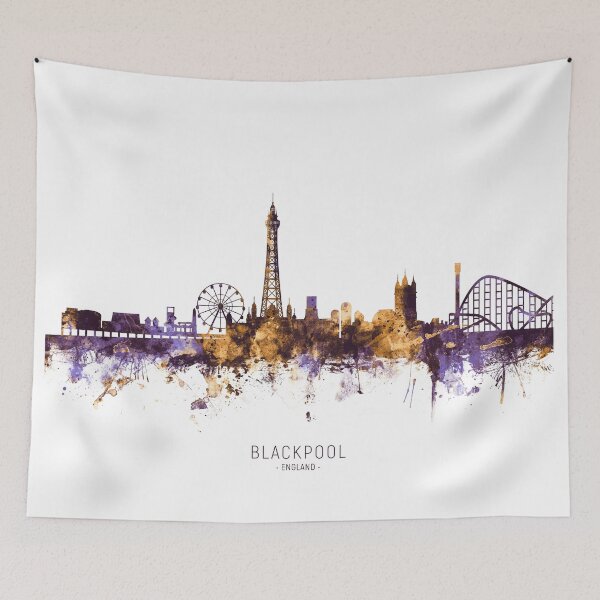 Item preview, Blackpool England Skyline designed and sold by ArtPrints.