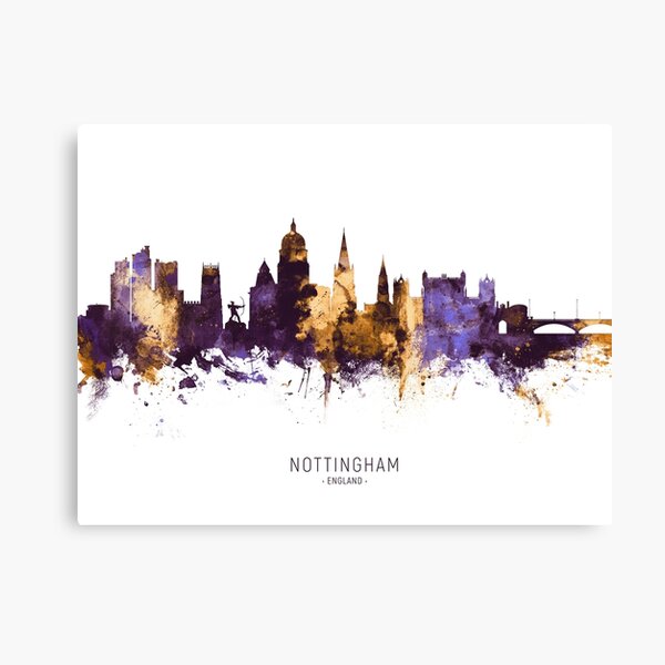 Item preview, Nottingham England Skyline designed and sold by ArtPrints.