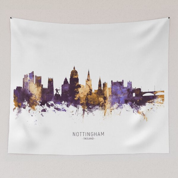 Item preview, Nottingham England Skyline designed and sold by ArtPrints.