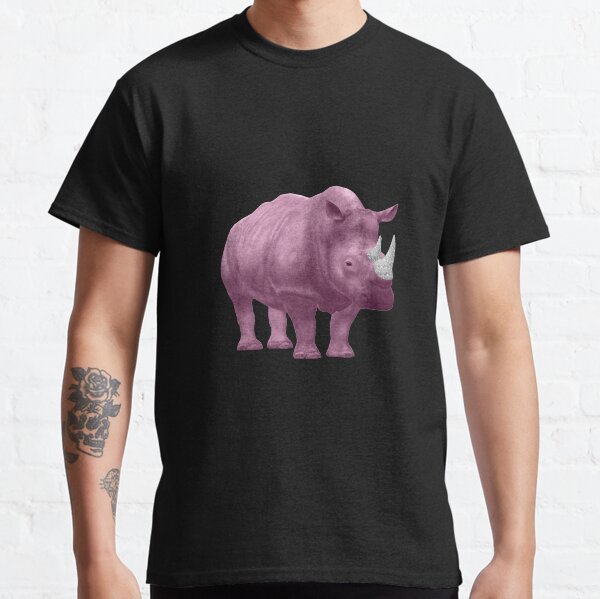 Pink Rhino Bling Horn - Bassa Sababa (B) Classic T-Shirt