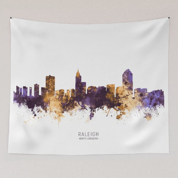 Item preview, Raleigh North Carolina Skyline designed and sold by ArtPrints.