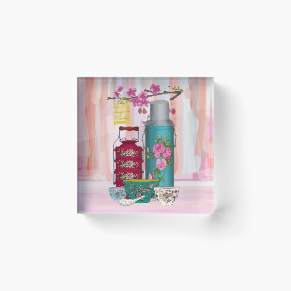 Item preview, PERANAKAN NYONYA TIFFIN red designed and sold by designsMM.