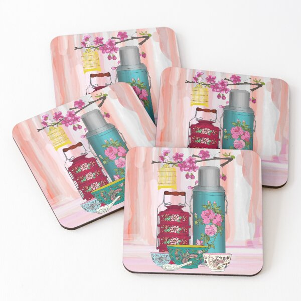 Item preview, PERANAKAN NYONYA TIFFIN red designed and sold by designsMM.