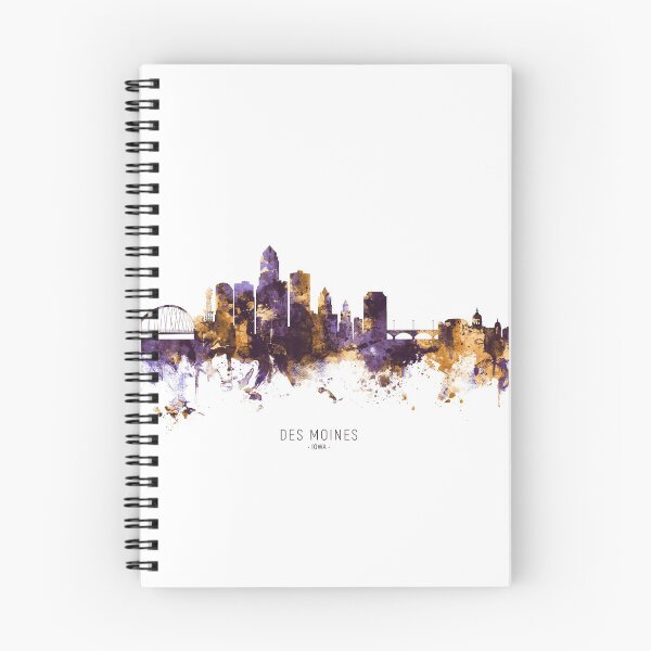 Artikelvorschau, Des Moines Iowa Skyline entworfen und verkauft von ArtPrints.