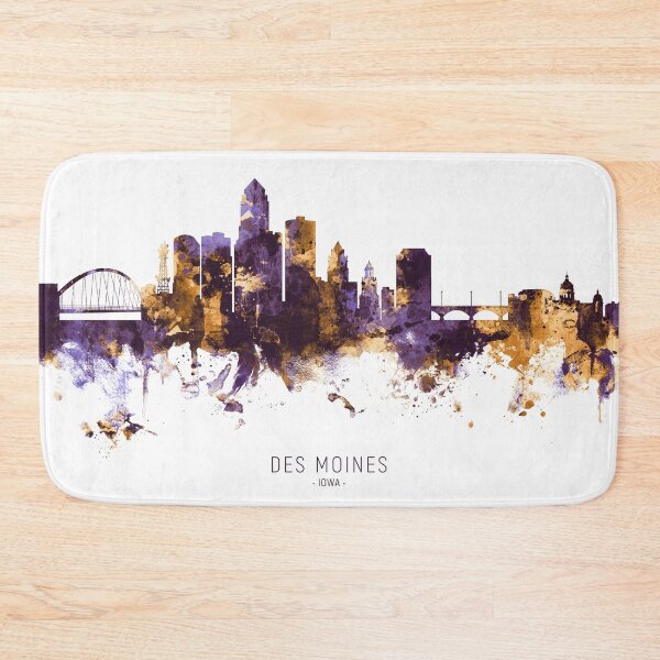 Item preview, Des Moines Iowa Skyline designed and sold by ArtPrints.