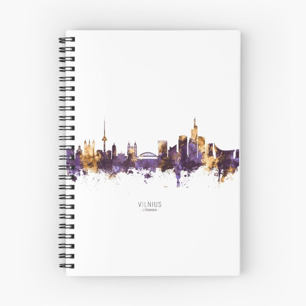 Item preview, Vilnius Lithuania Skyline designed and sold by ArtPrints.