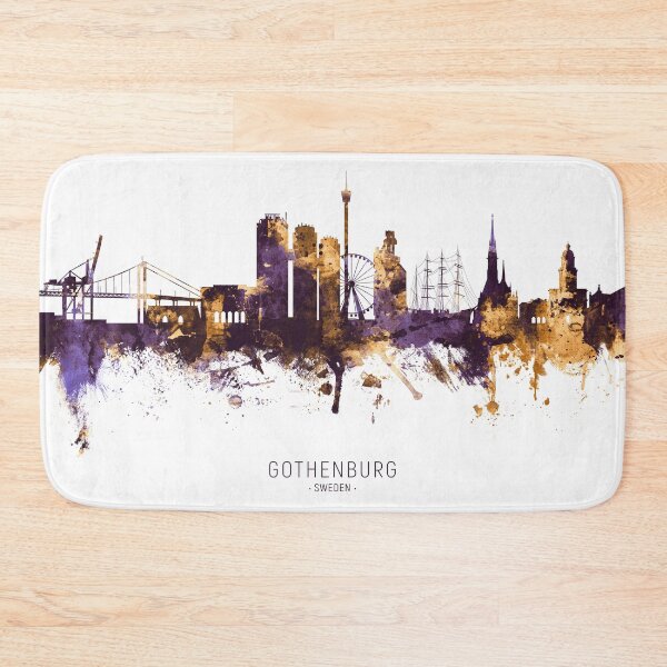Item preview, Gothenburg Sweden Skyline designed and sold by ArtPrints.