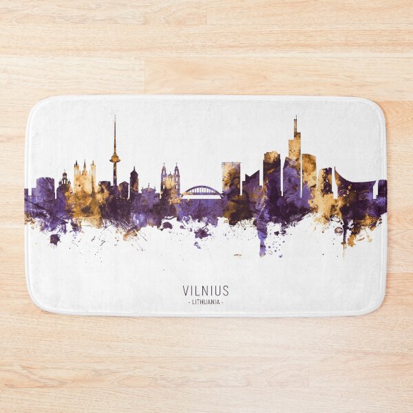 Item preview, Vilnius Lithuania Skyline designed and sold by ArtPrints.