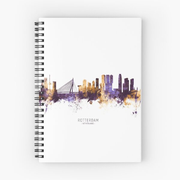 Item preview, Rotterdam The Netherlands Skyline designed and sold by ArtPrints.