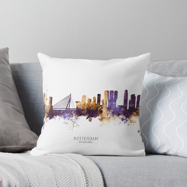 Item preview, Rotterdam The Netherlands Skyline designed and sold by ArtPrints.