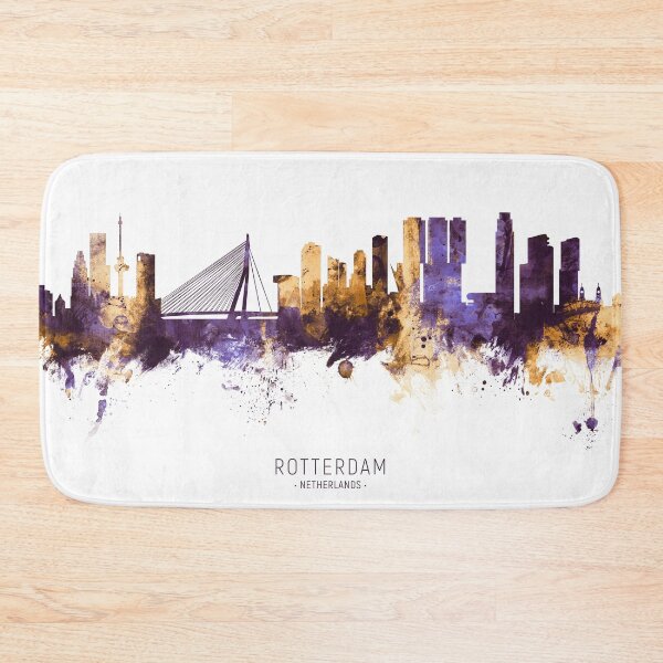 Item preview, Rotterdam The Netherlands Skyline designed and sold by ArtPrints.