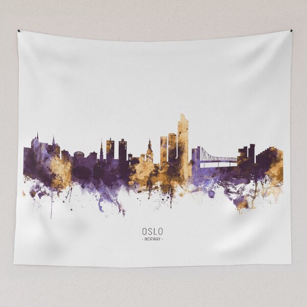 Item preview, Oslo Norway Skyline designed and sold by ArtPrints.